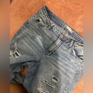 Light faded denim jeans